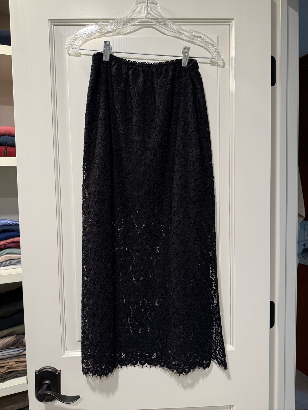 GAP Black Lace Maxi Skirt